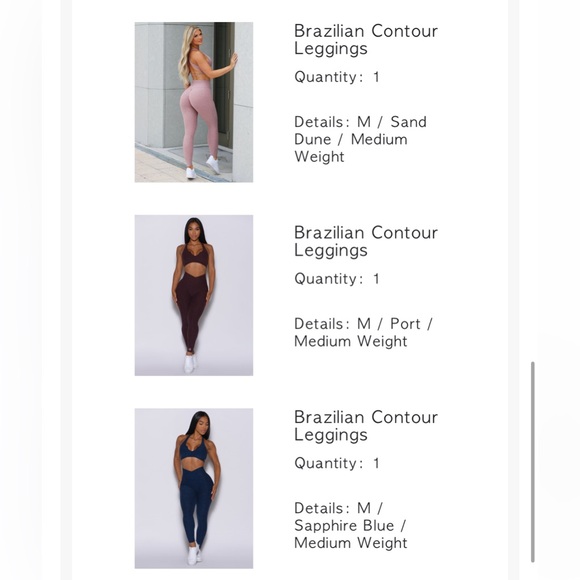 Ace sports bra (L) & Brazilian contour leggings (M) in sapphire blue - Picture 10 of 10